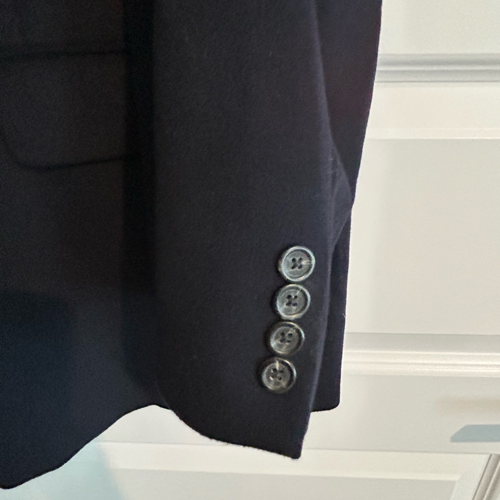 Chaps Wool Cashmere Blazer Navy Blue Size 46R - Picture 4 of 12